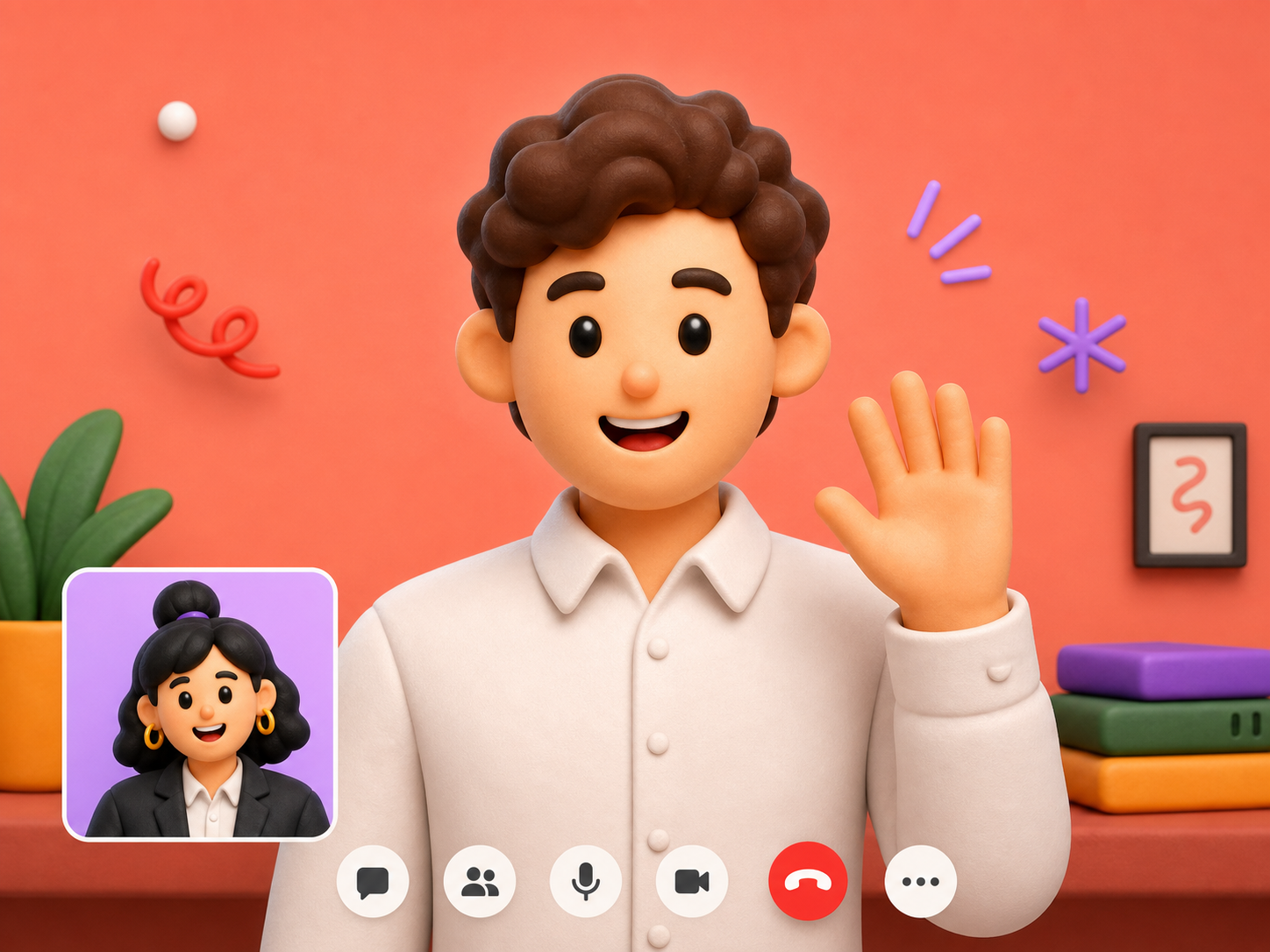 Friendly video call preview